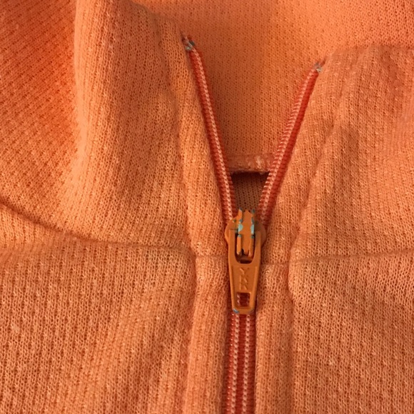 NORTH FACE light orange 1/4 zip running jacket - Picture 6 of 7